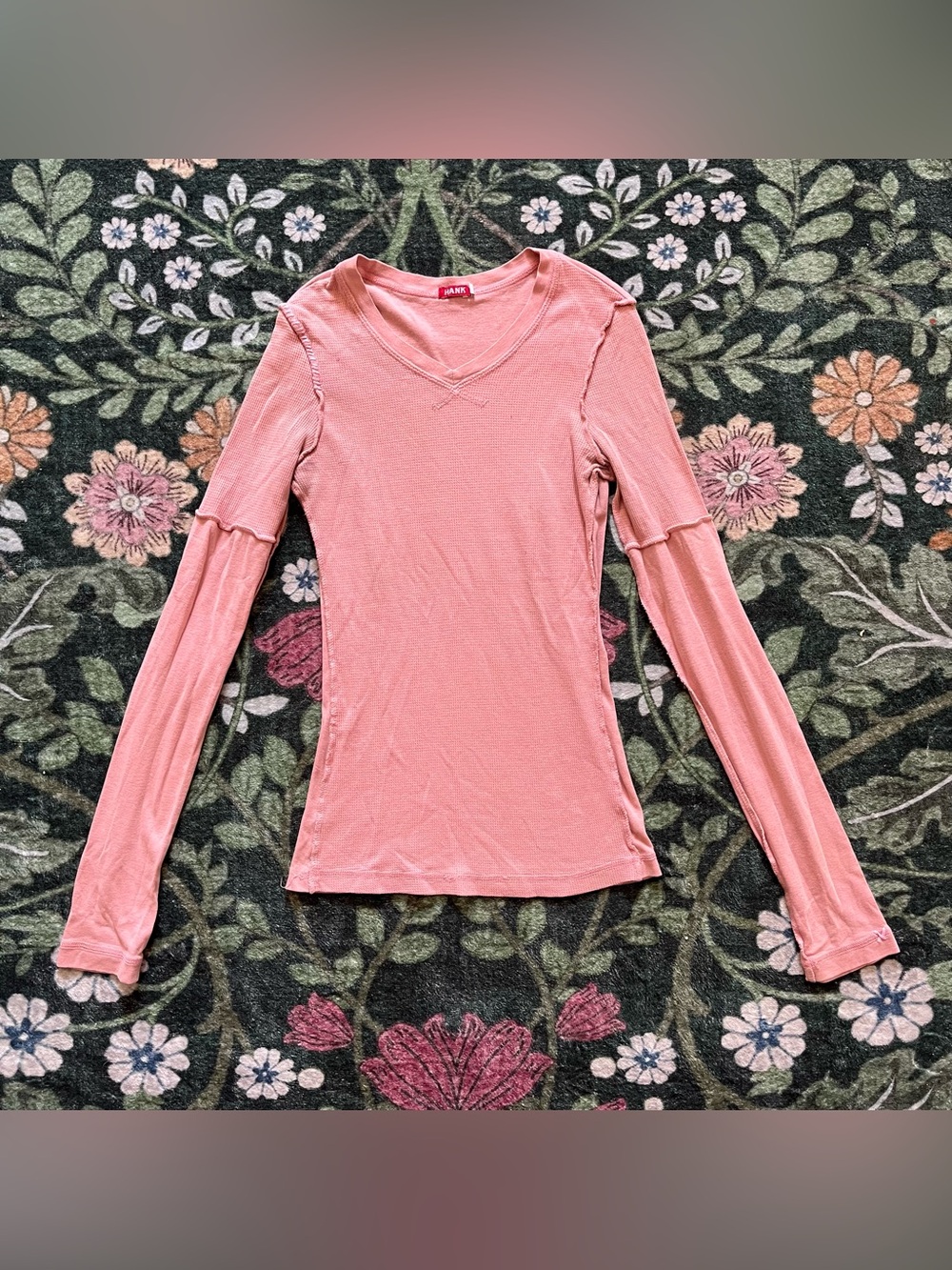 🍥 Y2K Contrast Stitch Longsleeve 🍥